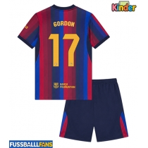 Barcelona Anthony Gordon #17 Heimtrikotsatz Kinder 2026-27 Kurzarm (+ Kurze Hosen)